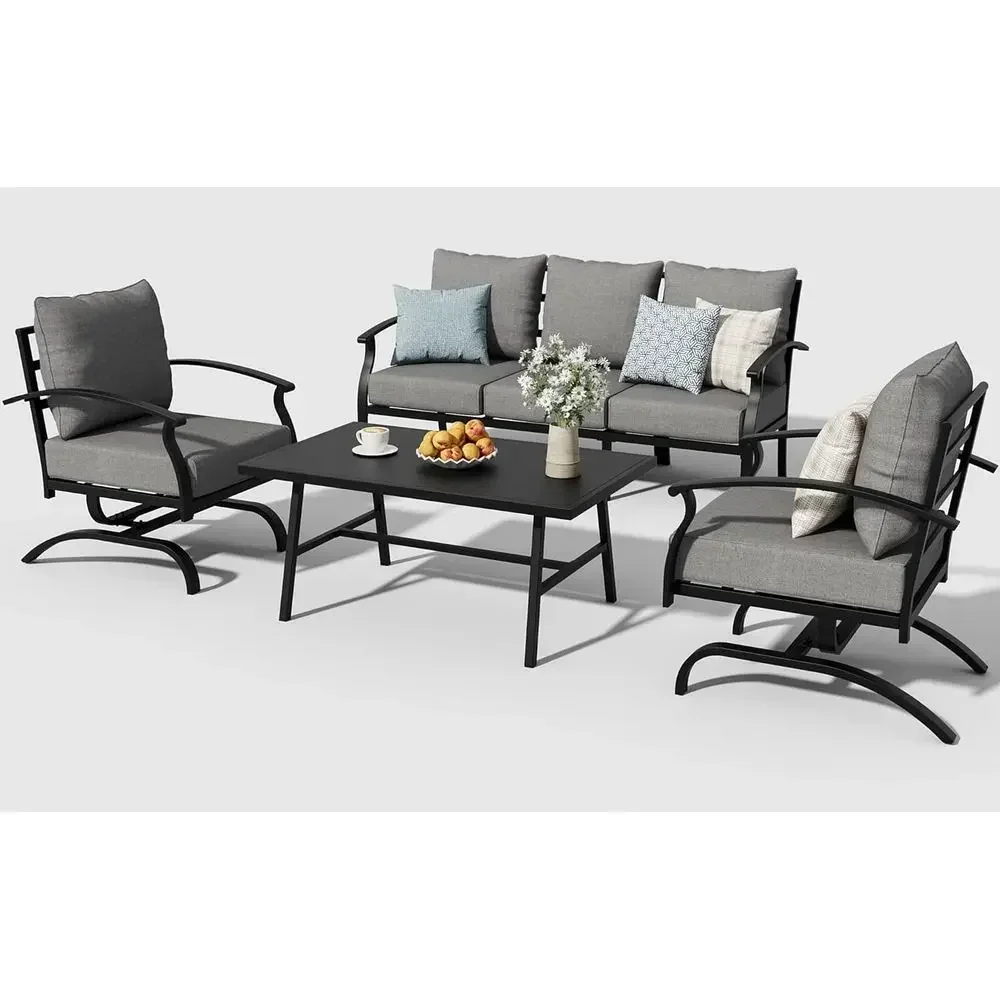 Серый комплект уличной металли – обзор и цена Outdoor Furniture Metal Chairs